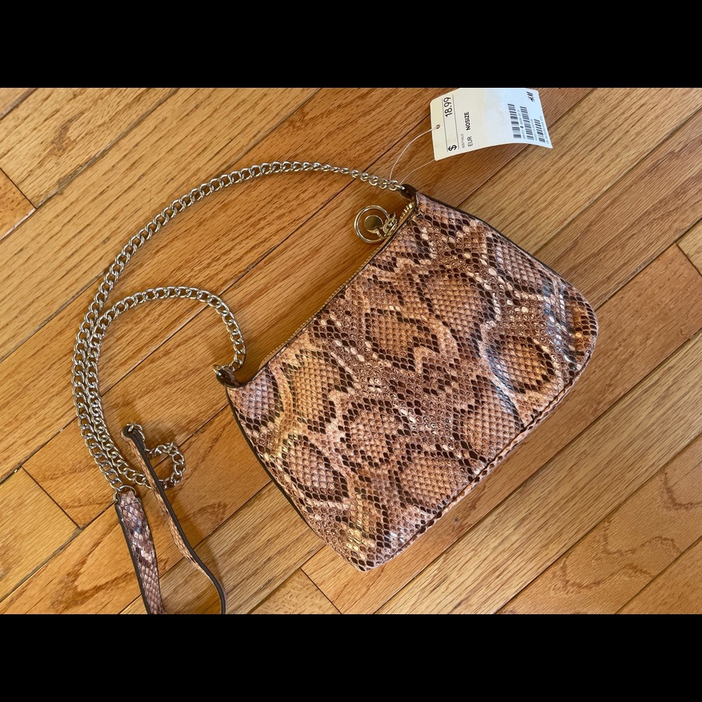 H&M Faux Snakeskin Mini Purse